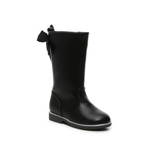 NEW Toddler Black Boots with Pearl Embellishments